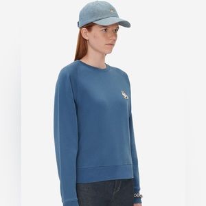 Maison Kitsuné adjusted sweatshirt dressed fox blue size L